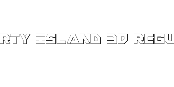 Liberty Island 3D Regular Logo