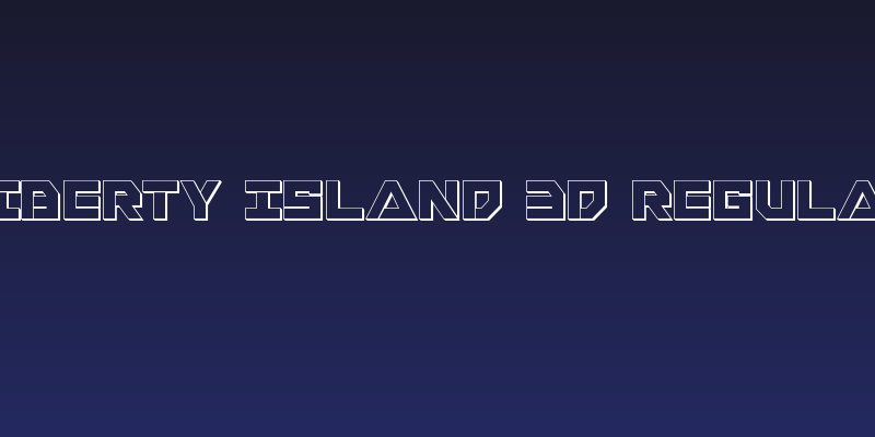Liberty Island 3D Regular Social Header