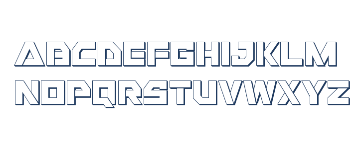 Liberty Island 3D Regular Lowercase