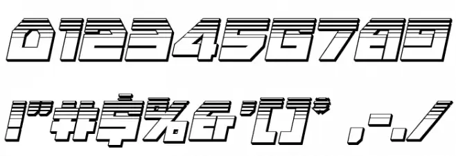 Liberty Island Chrome Italic Font OTHER CHARS