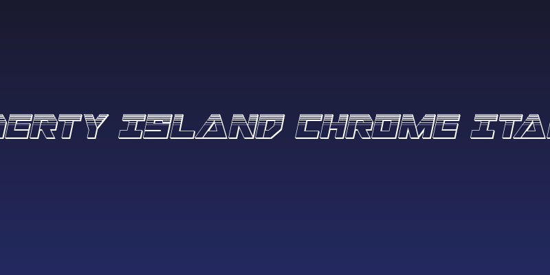 Liberty Island Chrome Italic Social Header