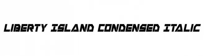 Liberty Island Condensed Italic  font caratteri gratis