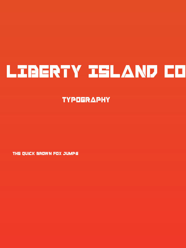 Liberty Island Condensed Poster