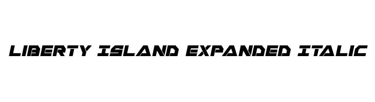 Liberty Island Expanded Italic  フリーフォントのダウンロード