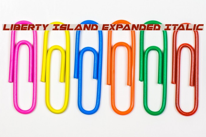 Liberty Island Expanded Italic Example 1