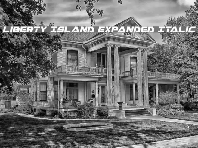 Liberty Island Expanded Italic Font examples