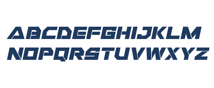 Liberty Island Expanded Italic Lowercase