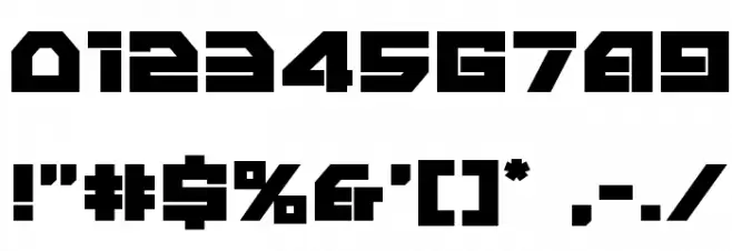 Liberty Island Expanded Font OTHER CHARS