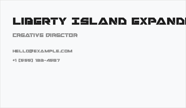 Liberty Island Expanded Business Card