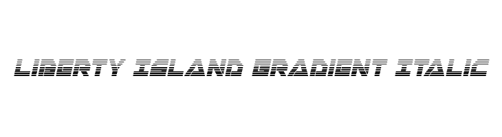 Liberty Island Gradient Italic  Frei Schriftart Herunterladen