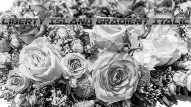 Liberty Island Gradient Italic Font examples