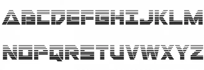 Liberty Island Gradient Regular Font Litere mari