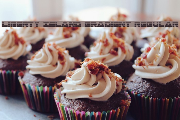 Liberty Island Gradient Regular Font examples