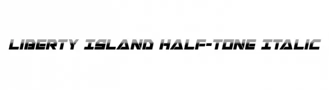 Liberty Island Half-Tone Italic  font caratteri gratis