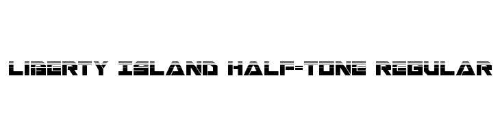 Liberty Island Half-Tone Regular  font caratteri gratis