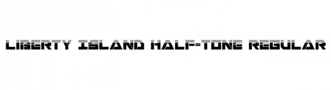 Liberty Island Half-Tone Regular  font caratteri gratis