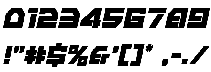 Liberty Island Italic Font OTHER CHARS
