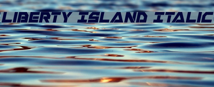 Liberty Island Italic Font examples