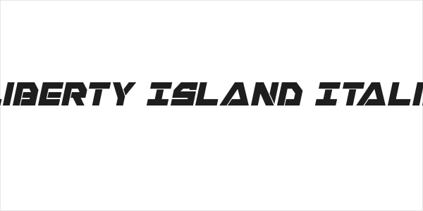 Liberty Island Italic Logo