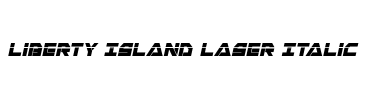 Liberty Island Laser Italic  Frei Schriftart Herunterladen