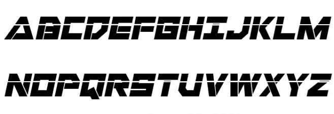 Liberty Island Laser Italic フォント 大文字