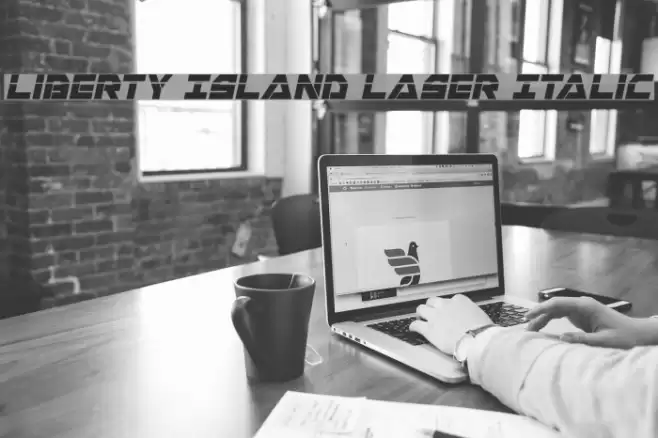 Liberty Island Laser Italic Font examples