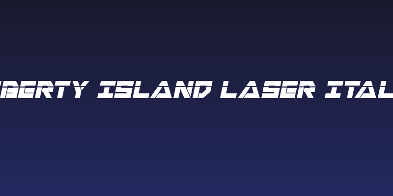 Liberty Island Laser Italic Social Header