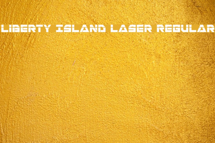 Liberty Island Laser Regular Font examples