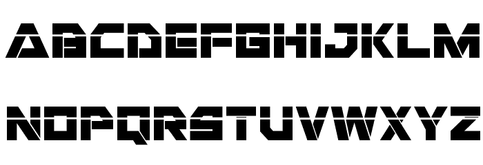 Liberty Island Laser Regular Font LOWERCASE
