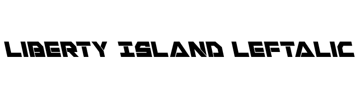 Liberty Island Leftalic  font caratteri gratis