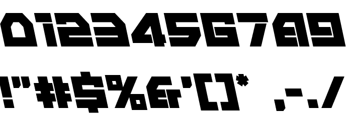 Liberty Island Leftalic Font OTHER CHARS