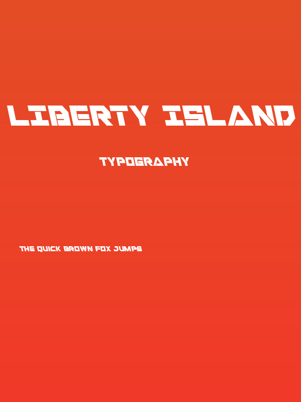 Liberty Island Leftalic Poster
