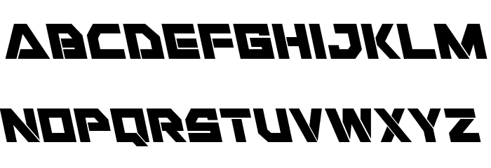 Liberty Island Leftalic Font LOWERCASE