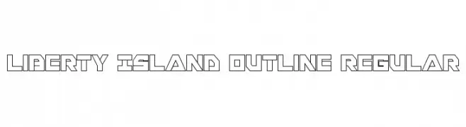 Liberty Island Outline Regular  フリーフォントのダウンロード