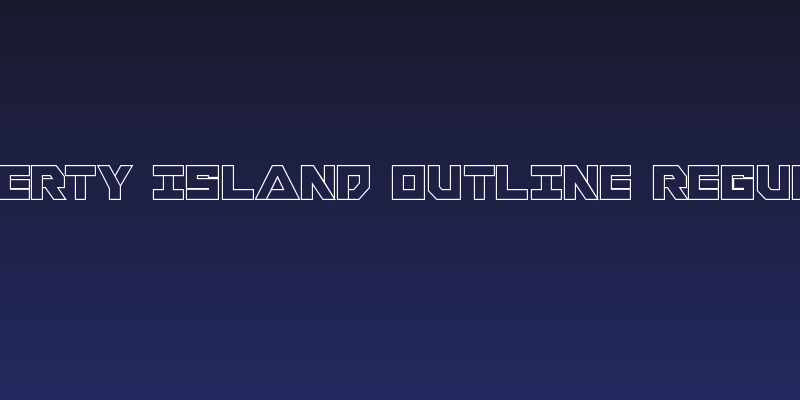 Liberty Island Outline Regular Social Header