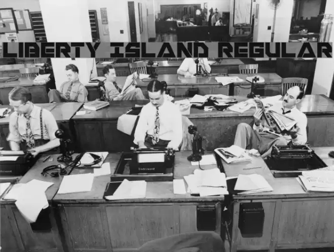 Liberty Island Regular Font examples