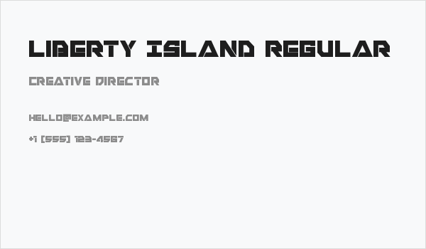 Liberty Island Regular Business Card
