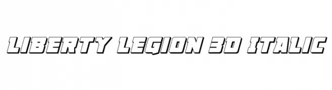 Liberty Legion 3D Italic  تنزيل الخطوط