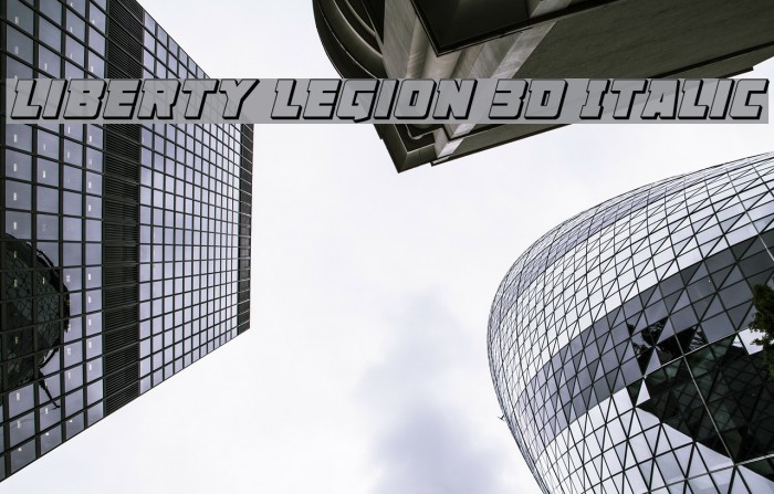 Liberty Legion 3D Italic Example 2