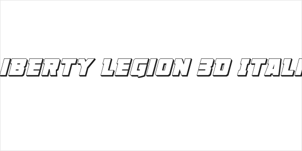 Liberty Legion 3D Italic Logo