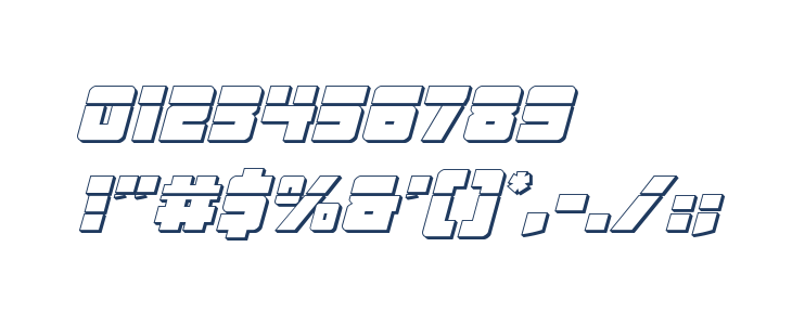 Liberty Legion 3D Laser Italic Other Characters