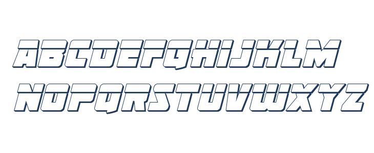 Liberty Legion 3D Laser Italic Lowercase