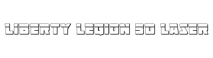 Liberty Legion 3D Laser  les polices de caractères gratuit tlcharger