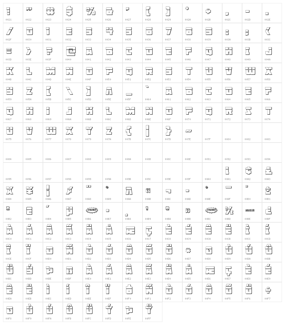 Liberty Legion 3D Laser Character Map