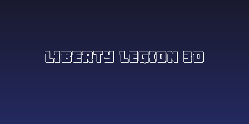 Liberty Legion 3D Social Header