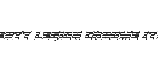 Liberty Legion Chrome Italic Logo