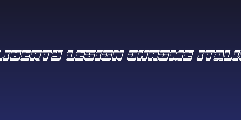 Liberty Legion Chrome Italic Social Header