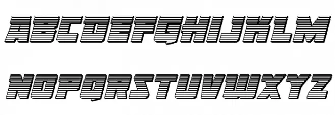 Liberty Legion Chrome Italic फ़ॉन्ट लोअरकेस
