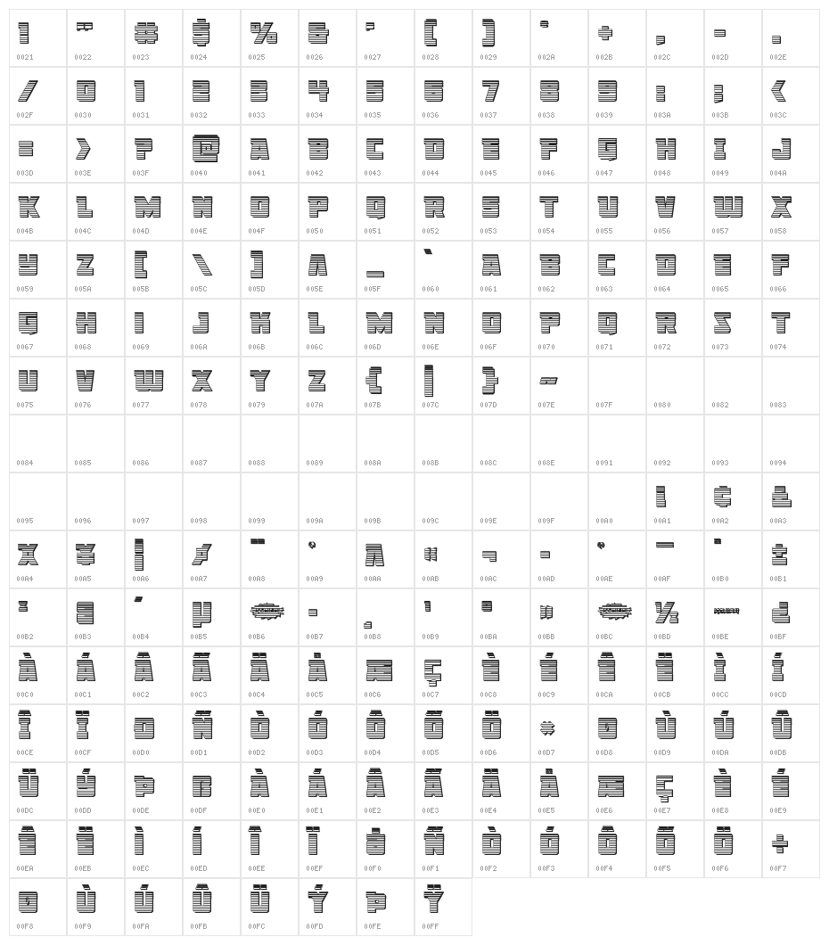 Liberty Legion Chrome Character Map