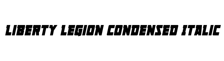 Liberty Legion Condensed Italic  नि: शुल्क फ़ॉन्ट्स डाउनलोड
